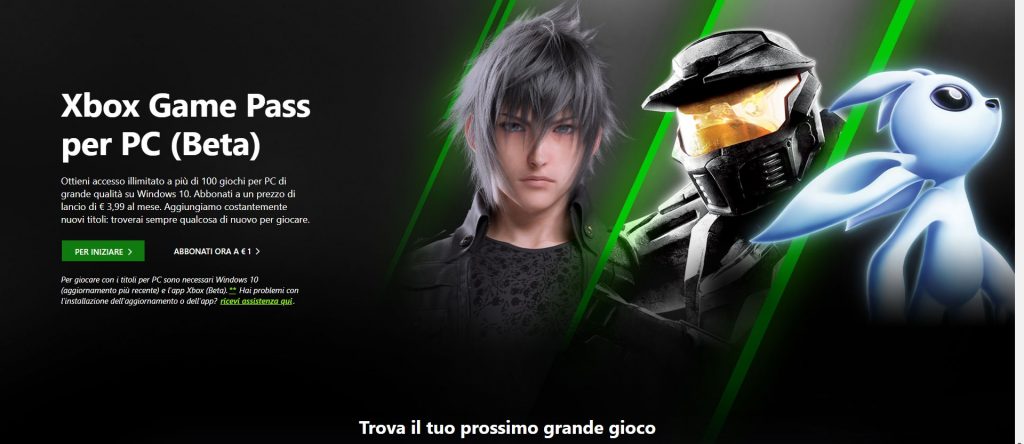 Xbox Game Pass per PC