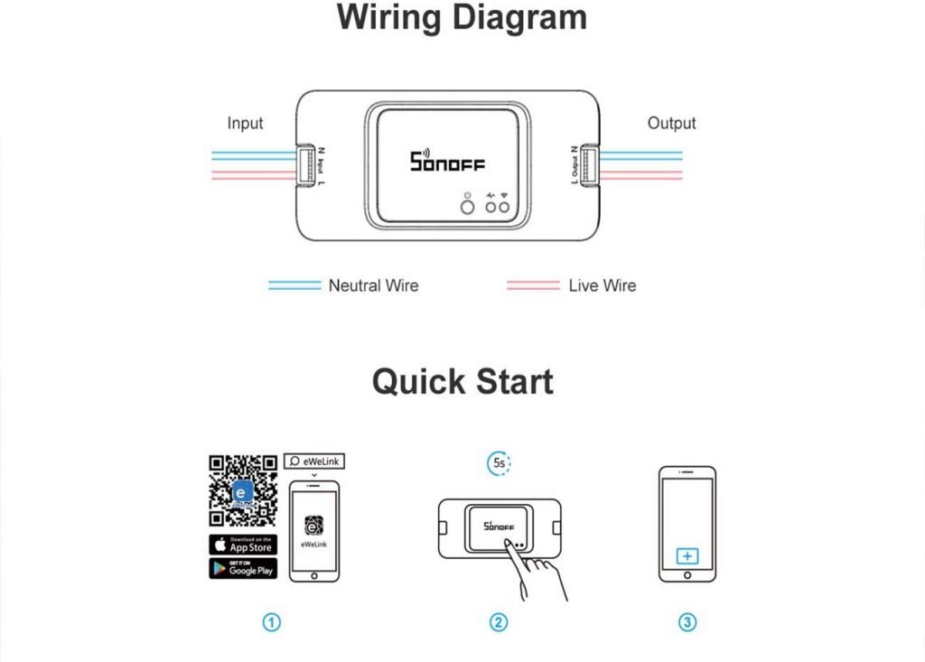 Sonoff Basic R3 schema