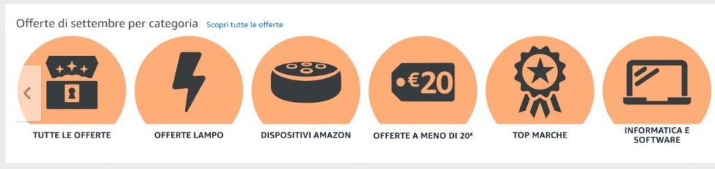 Amazon: offerte di settembre