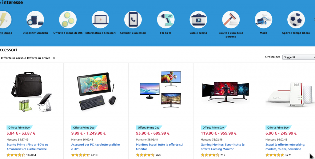 Offerte Prime Day