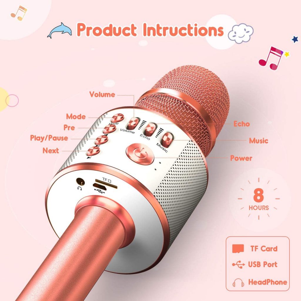 Microfono Karaoke Bluetooth