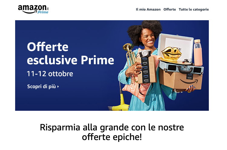 Grandi offerte Amazon l'11 e il 12 Ottobre