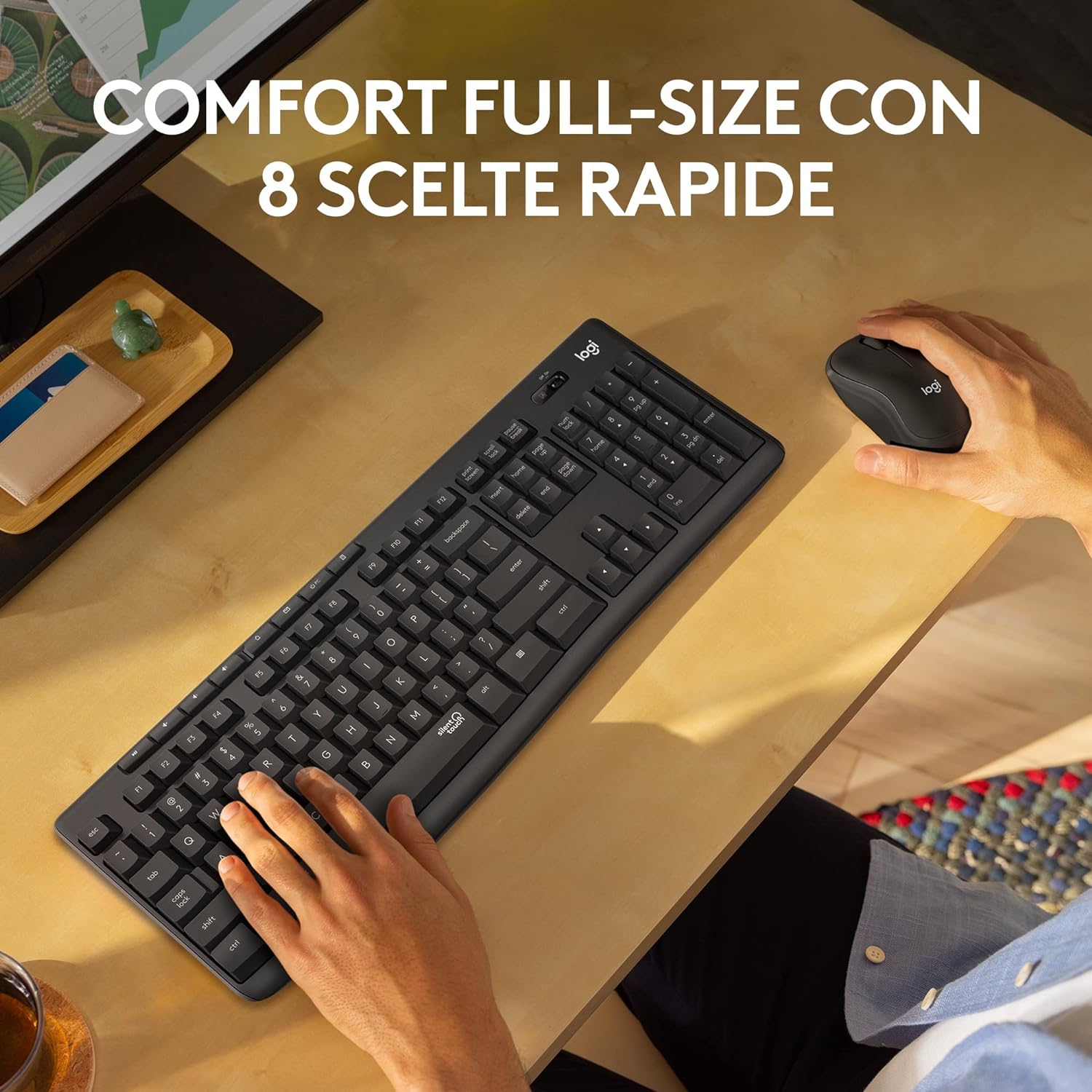 Logitech MK295 Kit Mouse e Tastiera Wireless